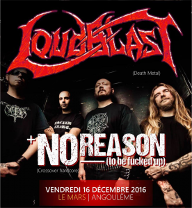 Loudblast @ Le Mars - Angoulême, Charente, France [16/12/2016]