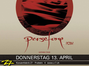 Persefone @ Z7 Konzertfabrik - Pratteln, Suisse [13/04/2017]