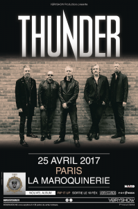 Thunder @ La Maroquinerie - Paris, France [25/04/2017]