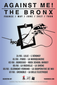 Against Me! @ La Coopérative de Mai - Clermont-Ferrand, France [06/06/2017]