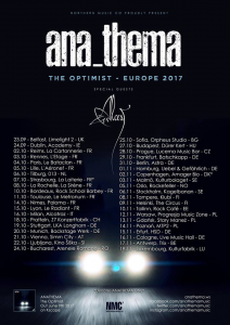 Anathema @ Le Trix - Anvers, Belgique [17/11/2017]