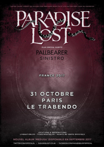 Paradise Lost @ Le Trabendo - Paris, France [31/10/2017]