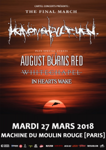 Heaven Shall Burn @ La Machine du Moulin-Rouge - Paris, France [27/03/2018]