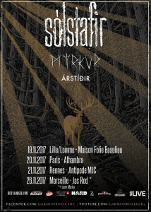 Sólstafir @ La Maison Folie Beaulieu - Lille/Lomme, France [19/11/2017]