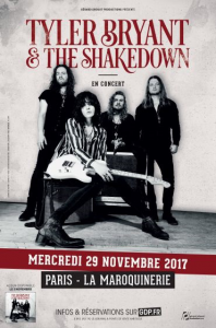 Tyler Bryant & The Shakedown @ La Maroquinerie - Paris, France [29/11/2017]