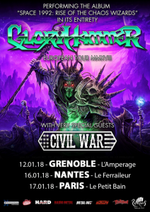 Gloryhammer @ L'Ampérage - Grenoble, France [12/01/2018]