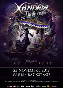 Xandria @ Backstage By The Mill - Paris, France [23/11/2017]