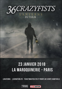 36 Crazyfists @ La Maroquinerie - Paris, France [23/01/2018]