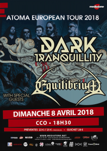 Dark Tranquillity @ Le CCO - Villeurbanne, France [08/04/2018]