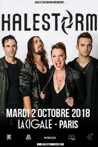 Halestorm @ La Cigale - Paris, France [02/10/2018]