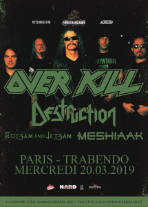 Overkill @ Le Trabendo - Paris, France [20/03/2019]