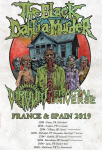 The Black Dahlia Murder @ Le Chabada Club - Angers, France [24/04/2019]