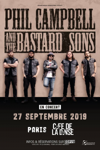 Phil Campbell And The Bastard Sons @ Café de la Danse - Paris, France [27/09/2019]
