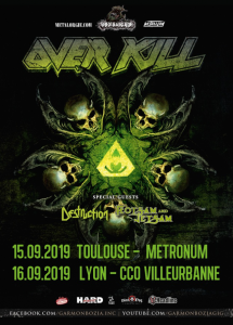 Overkill @ Le Metronum - Toulouse, France [15/09/2019]