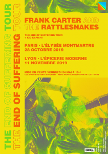 Frank Carter & The Rattlesnakes @ L'Elysée Montmartre - Paris, France [28/10/2019]