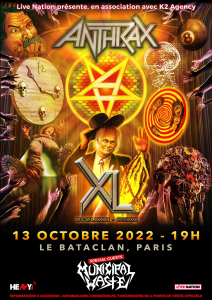 Anthrax @ Le Bataclan - Paris, France [13/10/2022]