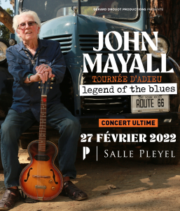 John Mayall @ Salle Pleyel - Paris, France [21/02/2022]