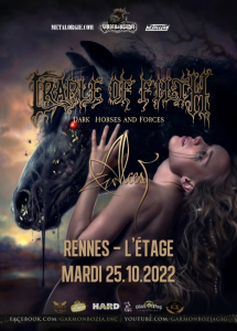 Cradle Of Filth @ L'Etage - Rennes, France [25/10/2022]