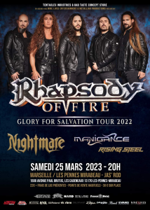 Rhapsody Of Fire @ Le Jas'Rod - Pennes-Mirabeau, France [25/03/2023]