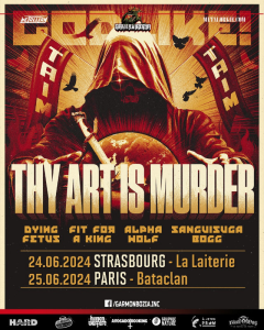 Thy Art Is Murder @ Le Bataclan - Paris, France [25/06/2024]