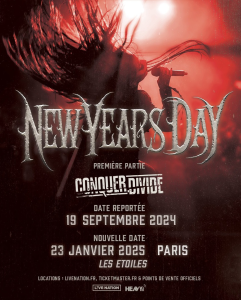 New Years Day @ Les Etoiles - Paris, France [23/01/2025]