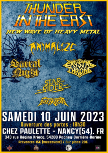 Thunder In The East @ Chez Paulette - Pagney-derrière-Barine, France [10/06/2023]