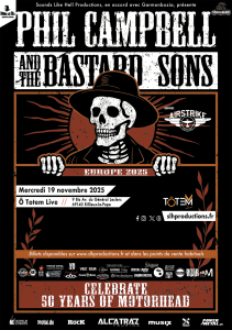 Phil Campbell And The Bastard Sons @ Ô Totem Live (ex-MJC Ô Totem) - Rillieux-la-Pape, France [19/11/2025]