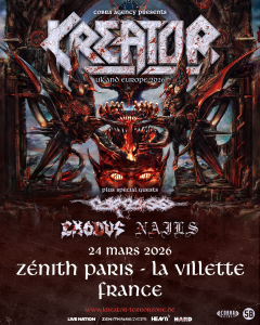 Kreator @ Zénith - Paris, France [24/03/2026]
