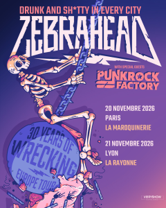 Zebrahead @ La Rayonne - Villeurbanne, France [21/11/2026]