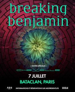 Breaking Benjamin @ Le Bataclan - Paris, France [07/07/2026]