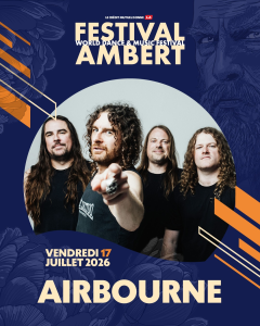 Airbourne @ World Festival Ambert - Ambert, France [17/07/2026]