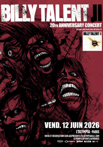 Billy Talent @ L'Olympia - Paris, France [12/06/2026]