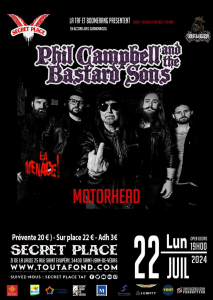 Phil Campbell and The Bastard Sons @ Secret Place - Saint-Jean-de-Vedas, France [22/07/2024]