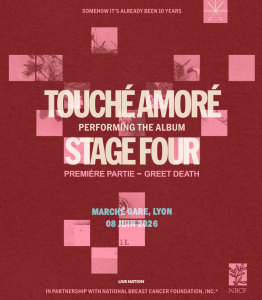 Touché Amoré @ Marché Gare - Lyon, France [08/06/2026]