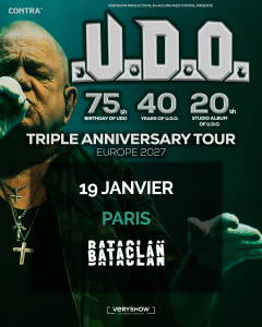 U.D.O. @ Le Bataclan - Paris, France [19/01/2027]