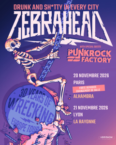 Zebrahead @ La Rayonne - Villeurbanne, France [21/11/2026]