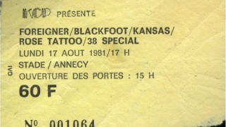 Les sons de l'été #08 38 Special/Kansas/Foreigner/Blackfoot/Rose Tattoo • 17.08.1981 Annecy (Le Stade Municipal)