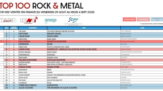 TOP 100 ROCK & METAL Top des ventes en France du 29 août au 4 septembre 2025
