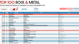 TOP 100 ROCK & METAL Top des ventes en France du 5 au 11 décembre 2025
