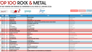 TOP 100 ROCK & METAL Top des ventes en France du 16 au 22 janvier 2026