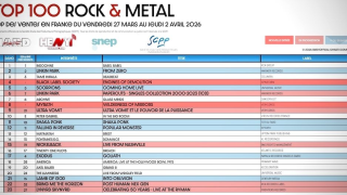 TOP 100 ROCK & METAL Top des ventes en France du 27 mars au 2 avril 2026