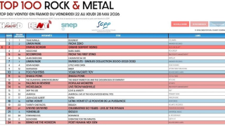 TOP 100 ROCK & METAL Top des ventes en France du 22 au 28 mai 2026
