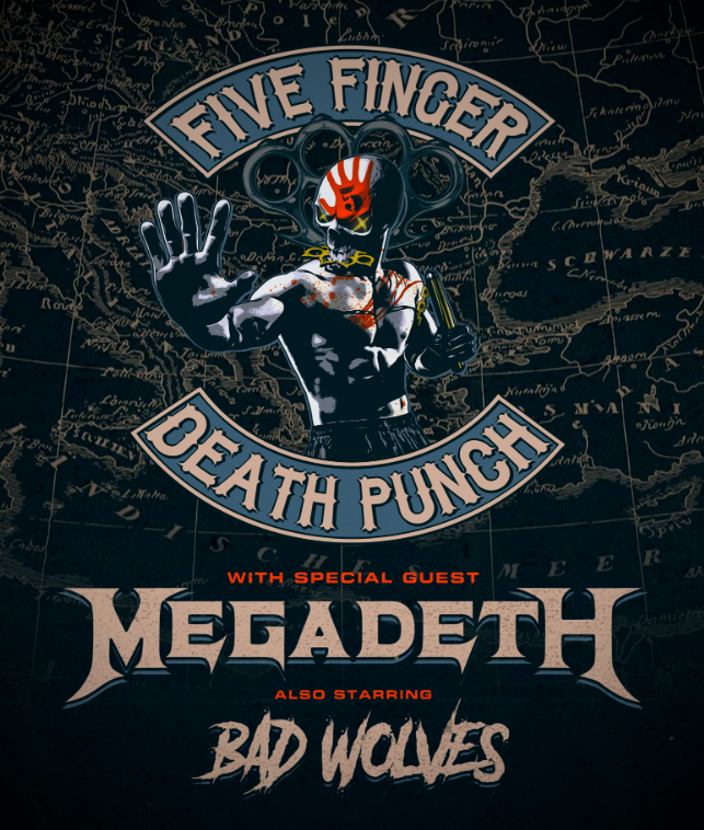 MEGADETH / FIVE FINGER DEATH PUNCH / BAD WOLVES • Une tournée européenne se dévoile